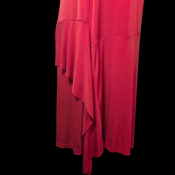 Joe Fresh Vibrant Red Asymmetrical Dress Size 1X - Picture 2 of 5